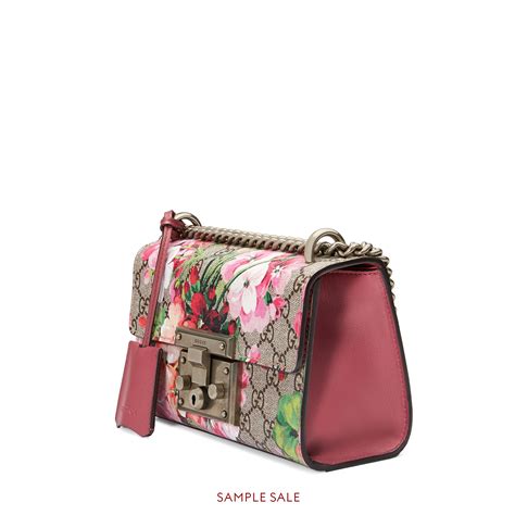 gucci padlock blooms|GG Supreme Padlock Small Shoulder Bag .